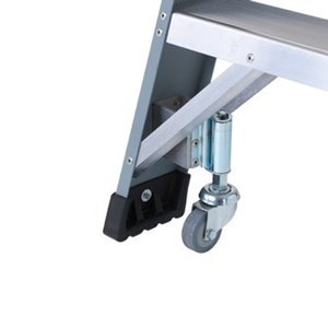 Dirks verend zwenkwiel voor trappen