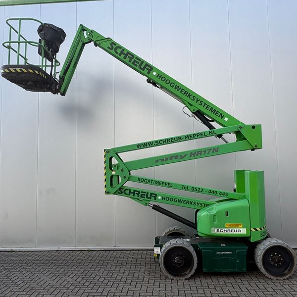 Niftylift HR17 knikarm smal hoogwerker accu 