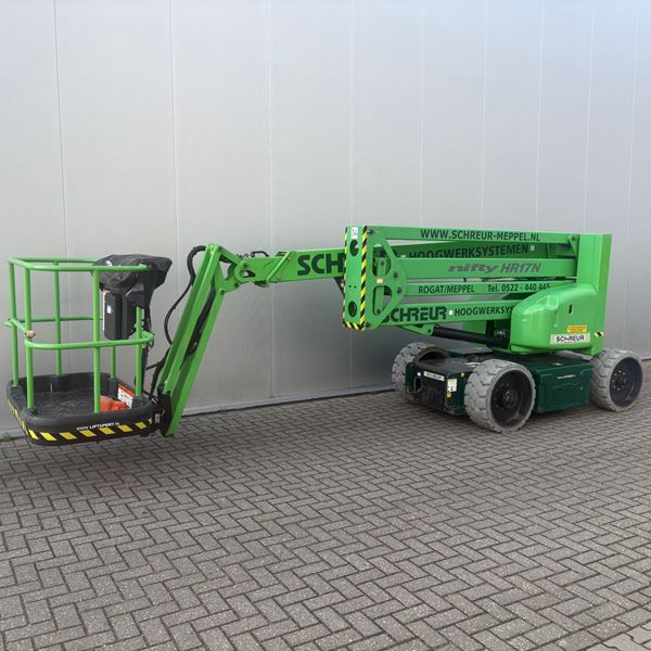 Niftylift HR17 knikarm smal hoogwerker accu 